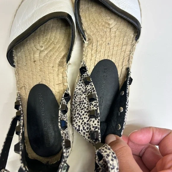 Rebecca Minkoff Stylish Black and White Espadrilles